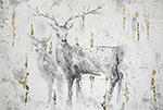 Deer painting on canvas ANX0008