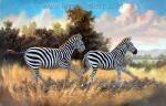  ,  ANZ0001 Painting of Zebra for Sale