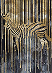 Zebras painting on canvas ANZ0007