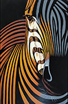 Zebras painting on canvas ANZ0010