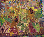 Famous Bali Artist Merpres painting on canvas BAA0049