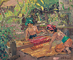 Famous Bali Artist Merpres painting on canvas BAA0073