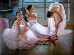 Painting of Ballet Dancers Art for Sale