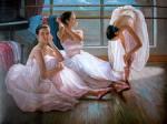  ,  BAL0005 Painting of Ballet Dancers Art for Sale