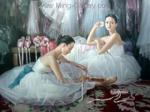  ,  BAL0007 Painting of Ballet Dancers Art for Sale