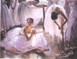  ,  BAL0034 Painting of Ballet Dancers Art for Sale