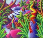Bali Modern painting on canvas BAM0003
