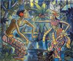  ,  BAM0021 Bali Art Oil Painting