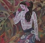  ,  BAM0036 Bali Art Oil Painting