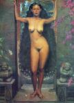Bali Nude painting on canvas BAN0004