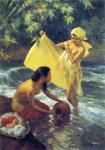  ,  BAN0009 Bali Nude Painting