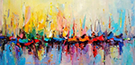 Boats painting on canvas BOA0008