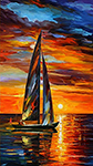 Boats painting on canvas BOA0013