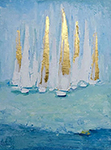 Boats painting on canvas BOA0017
