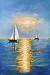 Boats painting on canvas BOA0021