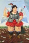  Botero,  BOT0017 Botero Art Reproduction Painting