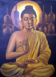  Buddha painting on canvas BUD0012