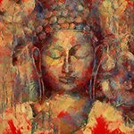  Buddha painting on canvas BUD0054