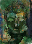  Buddha painting on canvas BUD0058