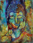  Buddha painting on canvas BUD0059