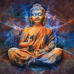  Buddha painting on canvas BUD0064