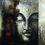  Buddha painting on canvas BUD0067