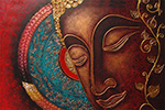  Buddha painting on canvas BUD0071