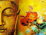  Buddha painting on canvas BUD0073