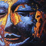  Buddha painting on canvas BUD0086