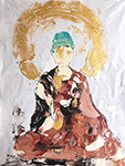  Buddha painting on canvas BUD0097