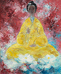  Buddha painting on canvas BUD0140