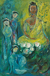  Buddha painting on canvas BUD0147