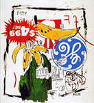  Basquiat, Bas100 JeanMichel Basquiat Reproduction Art Oil Painting