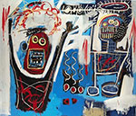  Basquiat, Bas83 JeanMichel Basquiat Reproduction Art Oil Painting