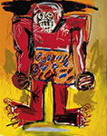  Basquiat, Bas84 JeanMichel Basquiat Reproduction Art Oil Painting