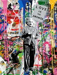 Mr Brainwash replica painting Brain9