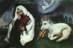  Chagall,  CHA0041 Marc Chagall Reproduction Art Oil Painting