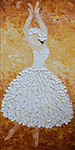 Dancing Textured painting on canvas DAN0028