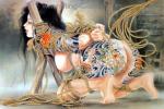 Japanese Erotic Art painting on canvas ERJ0013