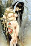 Japanese Erotic Art painting on canvas ERJ0023