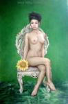  ,  ERP0002 Oriental Erotic Art Nude Girl Painting