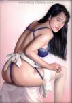 Erotic Art Asian Pinups painting on canvas ERP0093