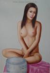  ,  ERP0172 Oriental Erotic Art Nude Girl Painting