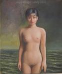  ,  ERP0174 Oriental Erotic Art Nude Girl Painting