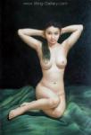  ,  ERP0184 Oriental Erotic Art Nude Girl Painting