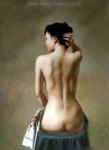 Erotic Art Asian Pinups painting on canvas ERP0186