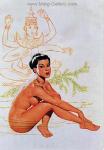  ,  ERP0194 Oriental Erotic Art Nude Girl Painting