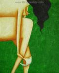 Erotic Art Asian Pinups painting on canvas ERP0195