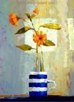 Flowers painting on canvas FLO0038