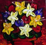  ,  FLO0053 Oil Painting of Flowers for Sale